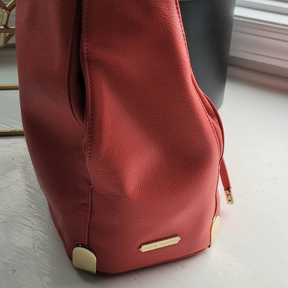 Vince Camuto Leila Drawstring Shoulder Bag – Coral - Picture 6 of 9